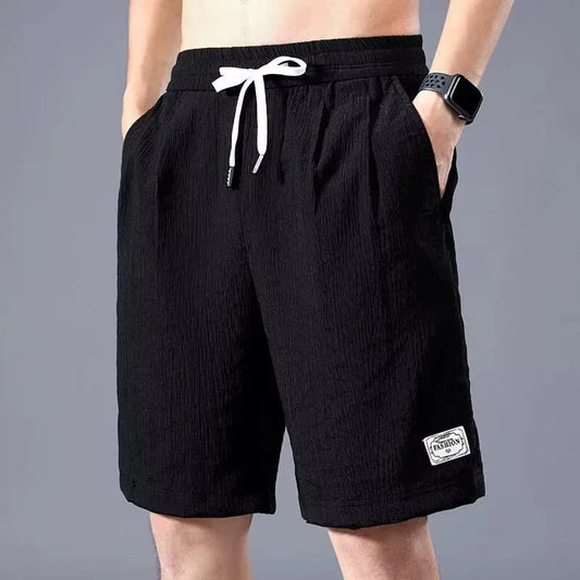 Men’s Ice Silk Shorts – Lightweight Breathable Sports Cropped Pants | Loose Fit Summer Casual Fashion (XL–XXXL)