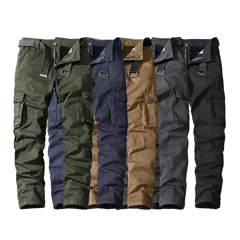 Men’s Tactical Cargo Pants – Multi-Pocket Breathable Trousers | Army-Style Streetwear for Urban & Outdoor Use