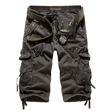 2025 Men’s High-Quality Cargo Shorts – Casual Workout Military Shorts, Multi-Pocket Knee-Length Pants