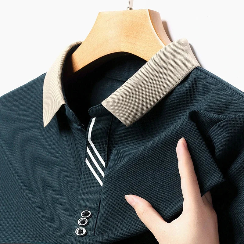 Men’s Solid Color Polo Shirt