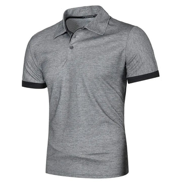Men’s Short Sleeve Polo Shirt – Solid Colour Lightweight Top | Streetwear Summer Jogging & Sports Tee