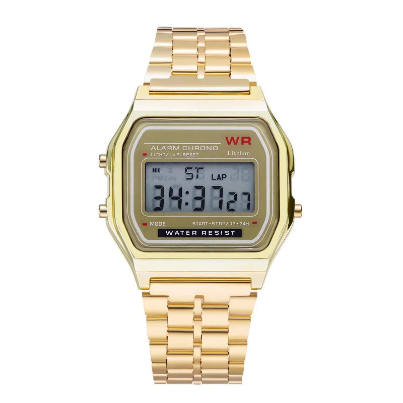 Digital F91W Steel Strap Watch