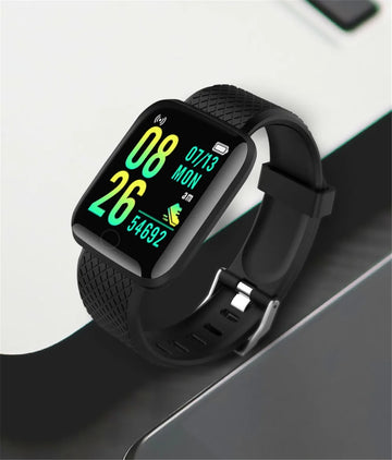 Smartwatch for Men & Women – Fitness Tracker with Message Alerts, Electronic Clock, Compatible with Android & iOS