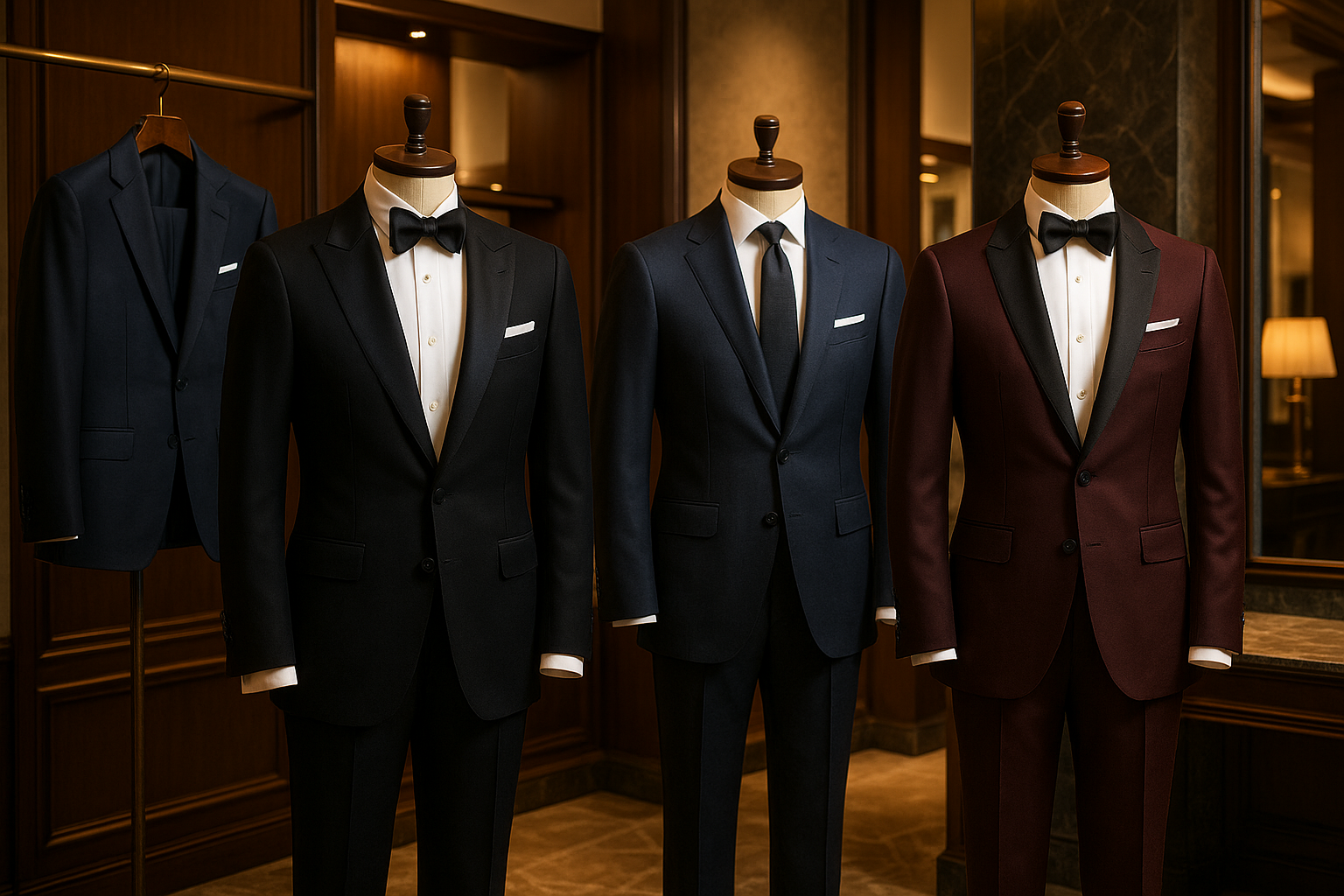 create a collection of ellegant suits men