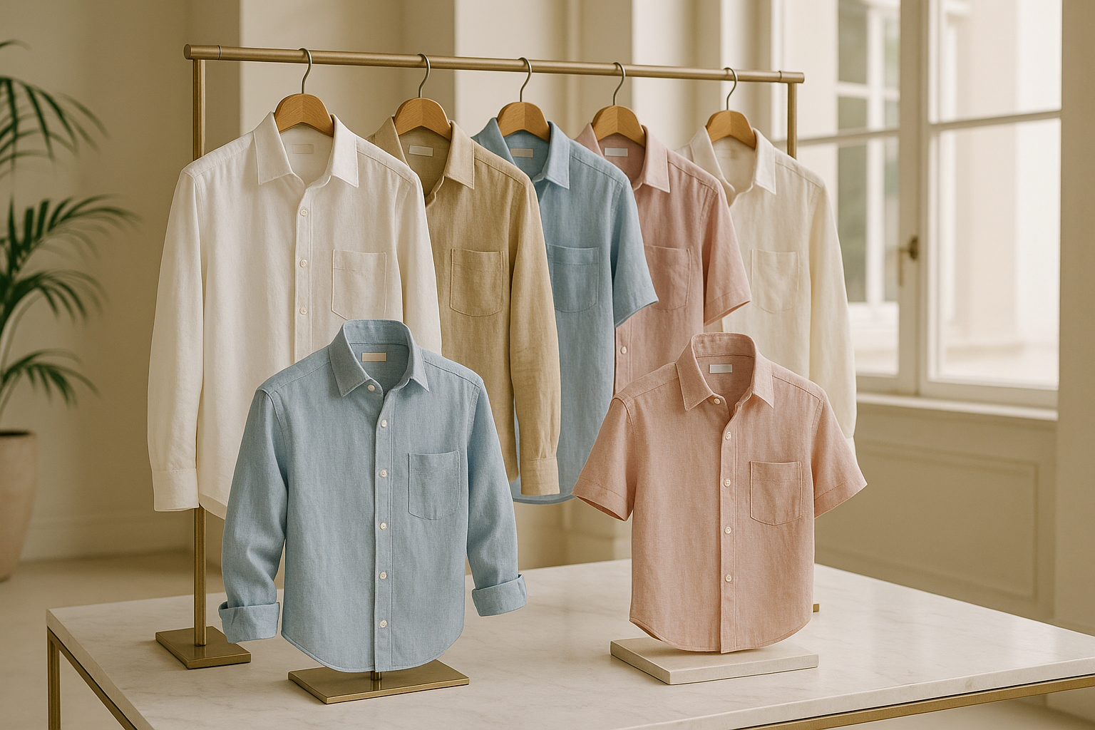 generate collection for elegant summper shirts linen